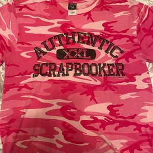 Short sleeve pink camouflage shirt